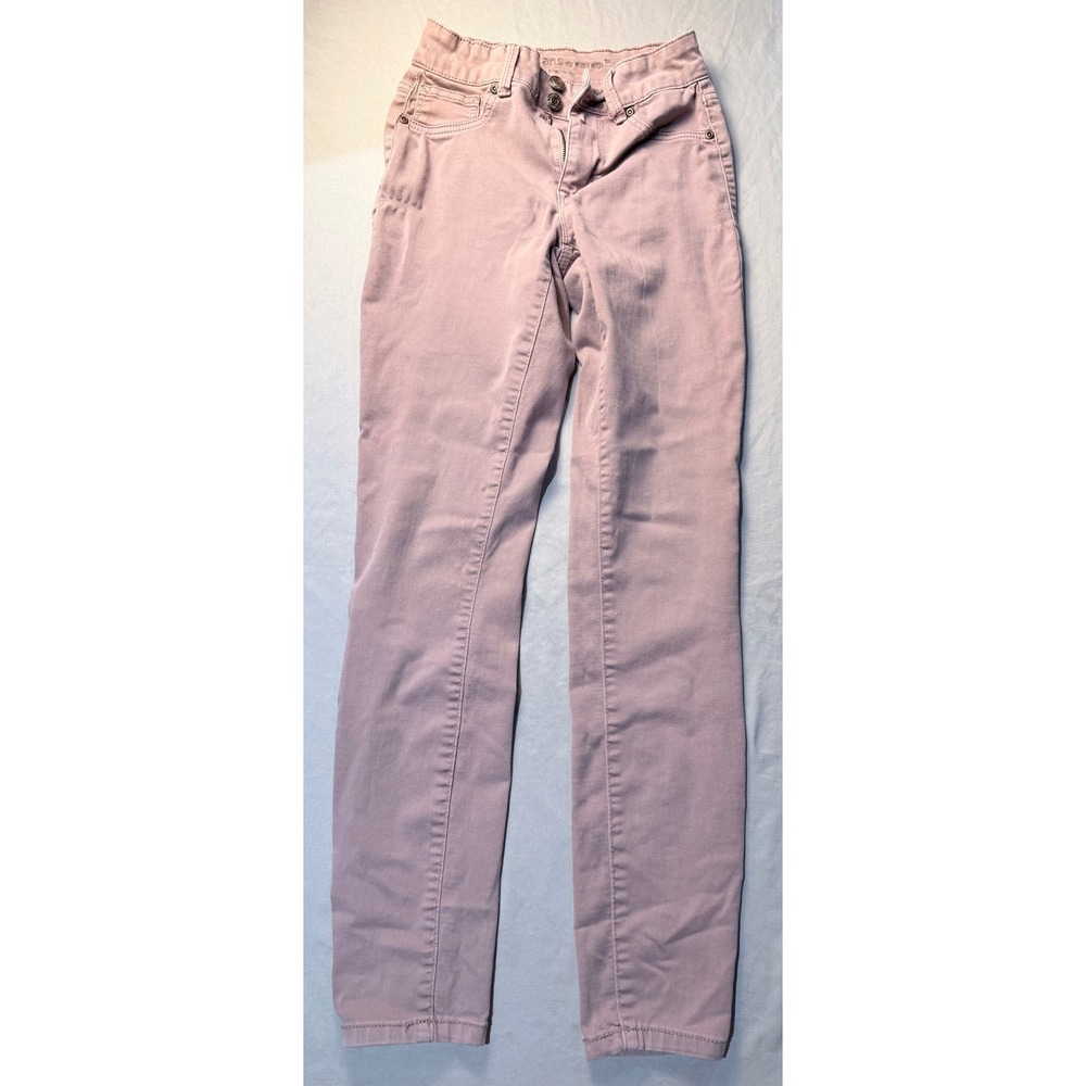 m jeans by maurices Womens XS High Rise Skinny Jeans Mauve Purple Repreve